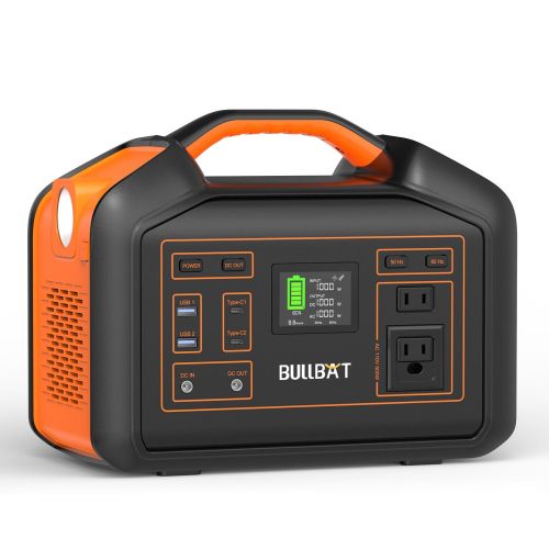BULLBAT Portable Power Station Pioneer 500, 504Wh Lithium Battery Powered Outlet with 500W AC/60W PD/QC3.0 USB-A/12V DC BULLBAT Portable Power Station Pioneer 500, 504Wh Lithium Battery Powered Outlet with 500W AC/60W PD/QC3.0 USB-A/12V DC