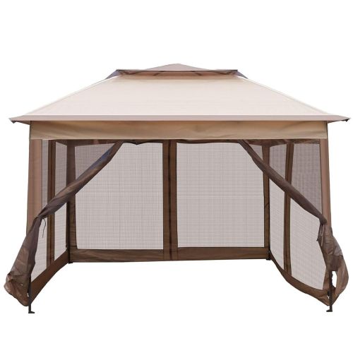 Bosonshop 10.5' x 10.5' Pop Up Canopy Gazebos Tent with Mesh Sidewall Height Adjustable Outdoor Party Tent Bosonshop 10.5' x 10.5' Pop Up Canopy Gazebos Tent with Mesh Sidewall Height Adjustable Outdoor Party Tent